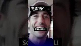 Daniel Ricciardo loves "schnitzel" 😆 #f1 #formula1