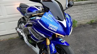 Yamaha R6 Street Legal Track Bike - Turn Signals in Evening