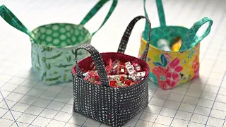 Teensy Fabric Box Basket Tutorial - EASY!