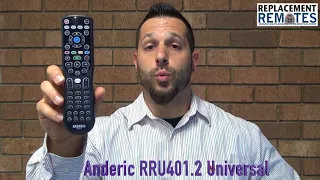 ANDERIC RRU401.2 Advanced Backlit with Learning 4-Device Universal Remote Control