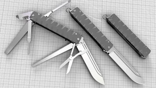 multi knife kl 3dmax