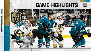 Golden Knights @ Sharks 2/20 | NHL Highlights 2022