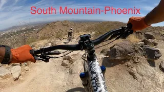 MT. Biking at South Mountain Preserve Park (Mormon and National Trails) Phoenix, AZ