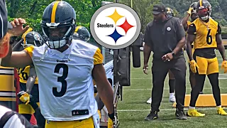 Pittsburgh Steelers OTA’s Day 2 HIGHLIGHTS: Patrick Queen Making his PRESENCE KNOWN + Russ & Pickens