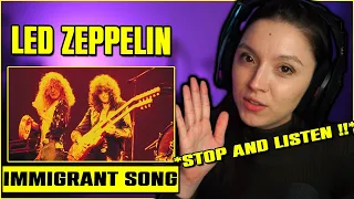 Led Zeppelin - Immigrant Song | FIRST TIME REACTION | (Live 1972)