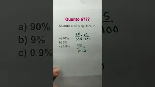 Porcentagem #matemática #shorts #youtubeshorts