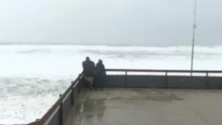 Tempête Carmen à Lacanau : du vent et des grosses vagues