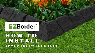 How To Install EZBorder Rock Edge Garden Border | Garden border ideas