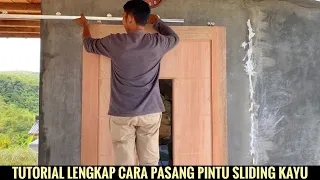 Cara pasang pintu sliding kayu