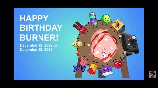 happy birthday burner but with captions