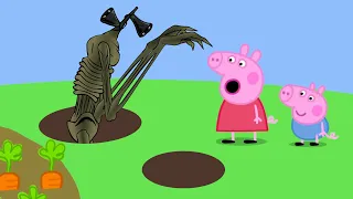 Peppa Pig Found Siren Head Underground House | Horror Story