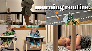 unfiltered: morning routine with 21 month old toddler TWINS