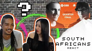 Your favorite SOUTH AFRICANS react - NME vs BreZ | GBB 2019 Loopstation Quarter Final