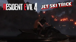 You can actually do Jet Ski TRICK during the last escape - Resident Evil 4 remake