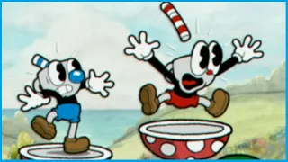 speedrunner carries first time cuphead player