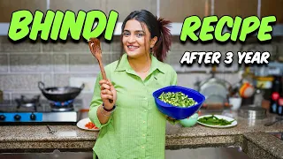 Bhindi Recipe After 3 Years😍DAY 8✅ 30 DAYS CHALLENGE 🔥- Kirti Mehra