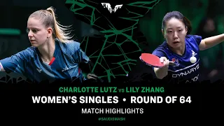 Charlotte Lutz vs Lily Zhang | WS R64 | Saudi Smash 2024