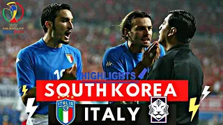 South Korea vs Italy 2-1 All Goals & Highlights ( World Cup 2002 )