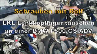 Lenkkopflager (LKL) vom Motorrad tauschen/einstellen, BMW F800GS, aus der Serie "Schrauben mit Rolf"