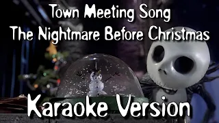 Town Meeting Song Karaoke | The Nightmare Before Christmas