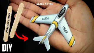 F-86 SABRE | ice cream sticks aircraft handmade