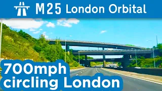 The entire M25 London Orbital in 10 minutes