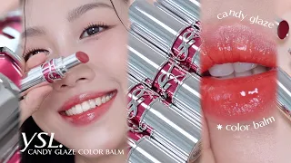 Glossy✨ Today's Lipsco: Yves Saint Laurent Rouge Volupté Candy Glaze (shiny but smudge!) | Minsco