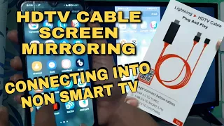 HDTV CABLE SCREEN MIRRORING / CONNECTING INTO NON SMART TV | JULIE  JAZMIN