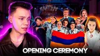 ЦЕРЕМОНИЯ ОТКРЫТИЯ - JUNIOR EUROVISION 2023 - OPENING CEREMONY - Детское Евровидение 2023 (Реакция)