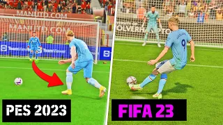 FIFA 23 vs eFootball 2023 - Signature Penalty Styles✅🔥Haaland, Ronaldo, Messi, Mbappe | Fujimarupes