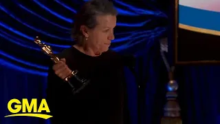 Frances McDormand wins Best Actress for her work in Oscars Best Picture ‘Nomadland’ | GMA