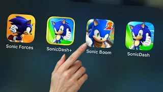 Sonic Forces Running Battle,Sonic Dash Original,Sonic Dash 2 Sonic Boom,Sonic Dash+