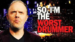 LARS ULRICH (METALLICA) REALIZING WHAT THE METAL FANS THINK OF HIS DRUMMING (THE WORST DRUMMER)-RARE