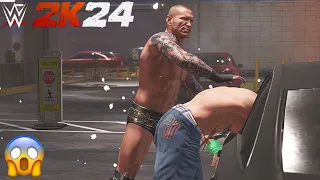 RANDY ORTON VS JOHN CENA | BACKSTAGE BRAWL | GAMEPLAY | WWE 2k24