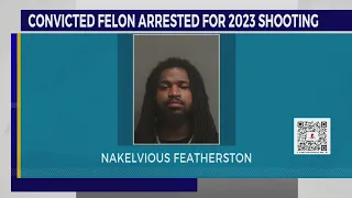 Convicted felon arrested for 2023 shooting