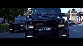 Russian mafia with Mercedes Brabus cars