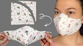 EASY!! Fast And Easy Way To Make Face Mask 3 Layers