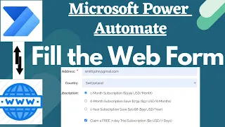 Power Automate Desktop Web Automation-2 |Web Form Filling - Textbox, Dropdown, RadioButton, Checkbox