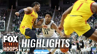 Maryland Terrapins vs. Michigan State Spartans Highlights | CBB on FOX