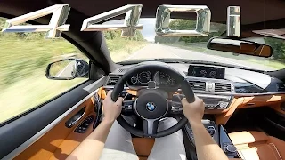 BMW 4 series 2017 440i Gran Coupe Autobahn POV TOP SPEED & ACCELERATION