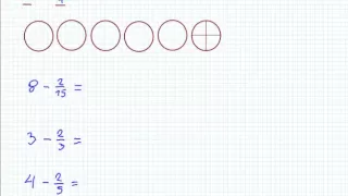 Odejmowanie ułamków zwykłych o jednakowych mianownikach - Matematyka S.P. i Gimnazjum