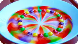 Skittles RAINBOW WATER Experiment