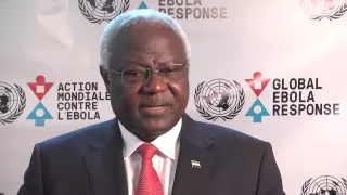 President Ernest Bai Koroma: "Together, we can get out of this very terrible disease."