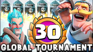 30 WINS IN THE GLOBAL TOURNAMENT?😮🥇 - Clash Royale