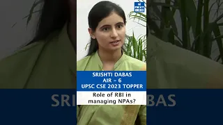 Srishti Dabas Rank 6 IAS | UPSC 2023 Topper Mock Interview #upsc #shorts