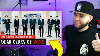 First Time Reaction To BTS Commencement Speech | Dear Class Of 2020 (INSPIRATIONAL!)