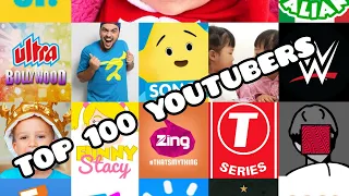 TRENDING TOP 100 YOUTUBERS  l  PEWDIEPIE? T-SERIES? COCOMELON? ZEETV? BLACKPINK? ED SHEERAN?