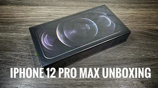 iPhone 12 Pro Max Graphite Unboxing & Setup