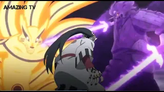 Naruto and Sasuke vs Jigen Full HD | Boruto Episode 204 (Full Fight)