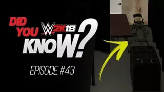 WWE 2K18 Did You Know? Hidden Crowd Areas, Roll Through AA, Chamber Order & More! (Episode 43)